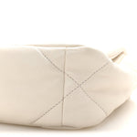 Glossy Calfskin Quilted Medium Chanel 19 Flap White Black