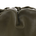 Smooth Butter Calf The Pouch Oversized Clutch  Kaki Fondent