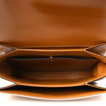 Smooth Calfskin Canvas 9to5 Shoulder Bag Natural Golden