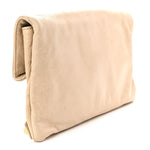Agneau Giant 21 Gold Hardware Envelope Clutch Sahara
