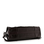 Glossy Calfskin Triangle Mini Bonnie Shoulder Bag Moro