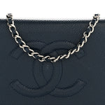 Caviar Timeless CC Wallet on Chain WOC Navy Blue