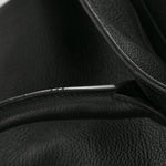 Calfskin Cerf Executive Shopper Tote Black