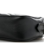 Calfskin Matelasse Mini GG Marmont Chain Shoulder Bag Black