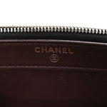 Caviar Quilted Small Clutch With Chain Black