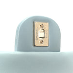 Lambskin Quilted Mini Top Handle Rectangular Flap Light Blue