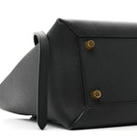 Grained Calfskin Mini Belt Bag Black