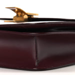 Box Calfskin Teen Classic Box Flap Bag Burgundy