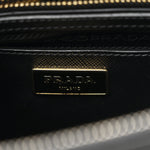 Saffiano Lux Medium Galleria Double Zip Black Black