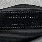 Grain De Poudre Matelasse Chevron Large Monogram Satchel Black