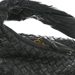 Nappa Intrecciato Large Veneta Hobo Black