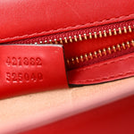 Calfskin Small Sylvie Shoulder Bag Hibiscus Red