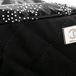 Printed Calfskin Quilted Chanel 22 Black