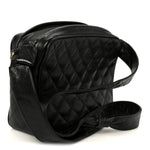 Caviar Quilted Camera Case Black
