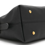 Grained Calfskin Low Key Hobo MM Black