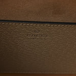 Textured Dollar Calfskin Web Small Diana Tote Bag Oatmeal Vintage Green