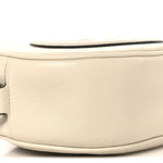 Sakai Be Green Calfskin Diagonal Stitched Mini Blondie Shoulder Bag Mystic White
