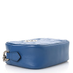Calfskin Matelasse Aria Mini GG Marmont Chain Shoulder Bag Clear Blue