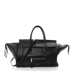 Supple Shiny Lambskin Luggage Black