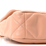 Lambskin Quilted Medium Chanel 19 Flap Beige