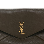 Grained Lambskin Large Cassandre Envelope Pouch Light Musk