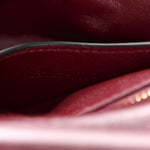 Lambskin Mini GG Milano Top Handle Shoulder Bag Rosso Ancora