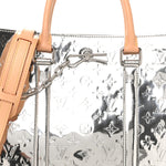Monogram Mirror Sac Plat NM Silver