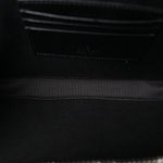 GG Supreme Monogram Calfskin Web Medium Messenger Bag Black Grey