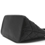 Caviar Quilted Medallion Tote Black