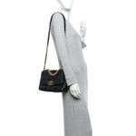 Lambskin Quilted Medium Chanel 19 Flap Black