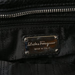 Calfskin Large Sofia Shoulder Bag Black