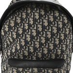 Oblique Calfskin Rider Kid's Backpack Beige Black