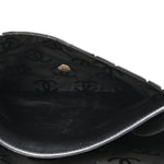 Calfskin Quilted Wild Stitch Large Top Handle Flap Black