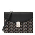 Goyardine Calfskin Chypre Wallet Pouch Black