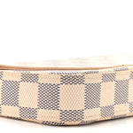 Damier Azur Pochette Felicie Chain Wallet Rose Ballerine