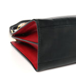 Nappa Bamboo Web Small Nymphaea Top Handle Bag Black