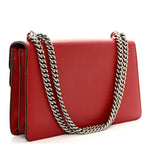 Dollar Calfskin Swarovski Crystal Small Dionysus Shoulder Bag Hibiscus Red