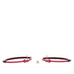Aluminum Sunset Swift Loop Earrings GM Rose Couture Rouge H