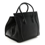 Supple Calfskin Medium Phantom Luggage Black