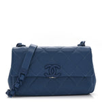 Caviar Quilted My Everything Small Flap Blue