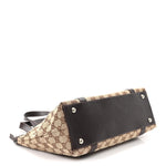 Monogram Medium Abbey Tote Dark Brown