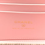 Caviar Quilted Top Handle Vanity With Chain Light Pink