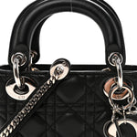 Lambskin Cannage Mini Lady Dior Black