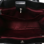 Caviar Medium Cerf Executive Shopper Tote Black