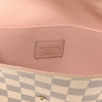 Damier Azur Pochette Felicie Chain Wallet Rose Ballerine