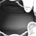 Metallic Caviar Quilted Mini Chanel 25 Handbag Anthracite