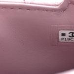 Shiny Aged Calfskin Quilted Mini Nano Kelly Shopper Light Pink