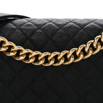 Caviar Quilted New Medium Boy Flap Black