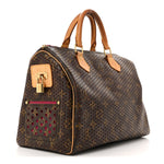 Monogram Perforated Speedy 30 Fuchsia