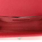 Caviar Quilted Small Boy Flap Red